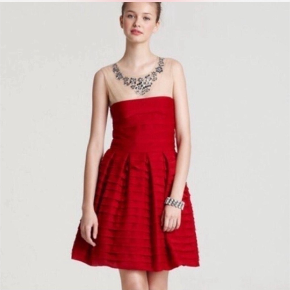 BCBGMAXAZRIA Red Marina Cocktail Dress